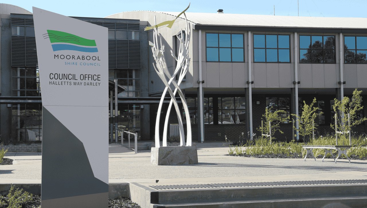 The front of Moorabool Council's building, Victoria.