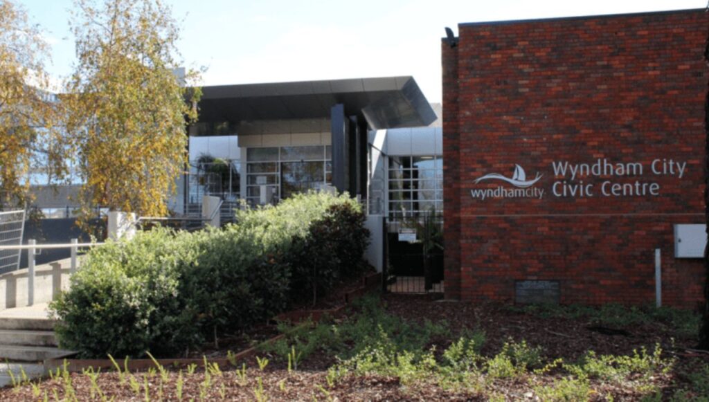 front facade of Wyndham City Civic Centre