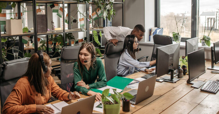 people in office working