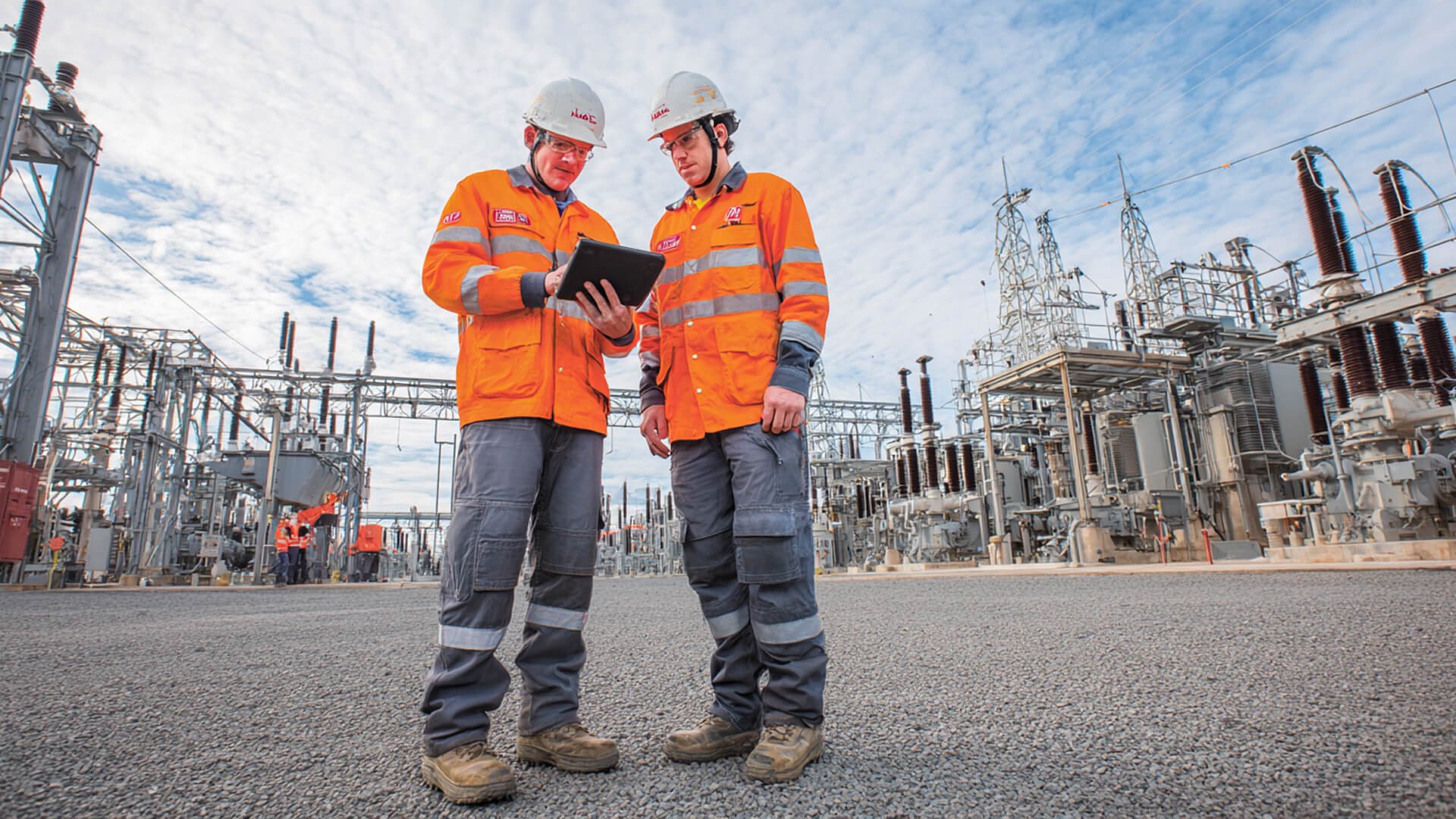 Electrical site two people